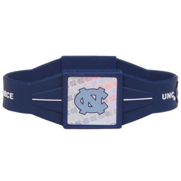 NEW North Carolina Tar Heels (UNC) Navy Blue Power Force Silicone Wristband - Picture 1 of 4